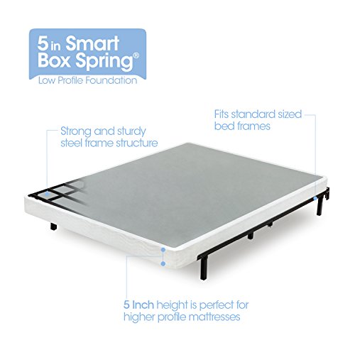 Zinus 5 Inch Low Profile Smart Box Spring, Queen