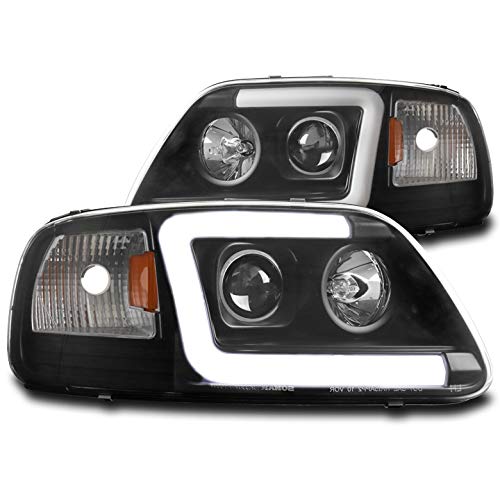 ZMAUTOPARTS LED Black Projector Headlights Headlamps For 1997-2003 Ford F-150/1997-2002 Expedition