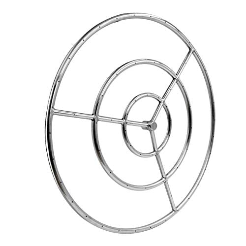 Skyflame 36-Inch Round Fire Pit Burner Ring, 304 Stainless Steel