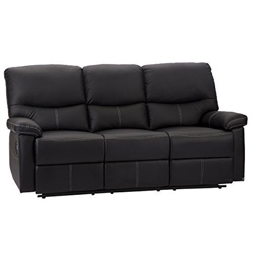 3 Set Sofa Loveseat Chaise Couch Recliner 3 Leather Living Room Furniture PR