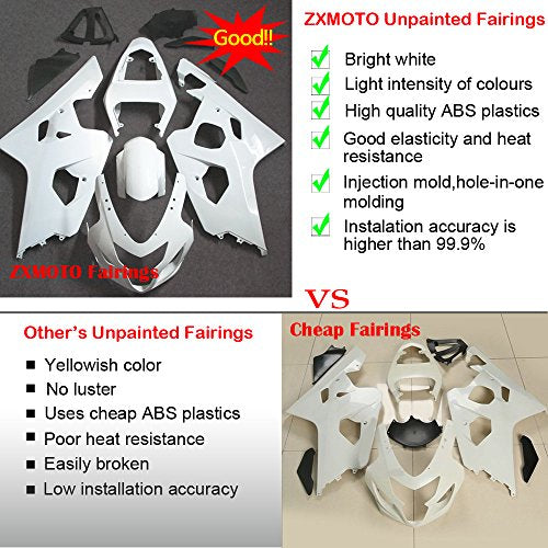 ZXMOTO Unpainted Fairing Kit for KAWASAKI NINJA 250R EX250 2008 2009 2010 2011 2012